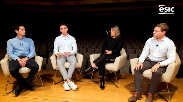 Raúl Morales, Ignacio Roa,  Mariana Andrade, Agustín Bustos